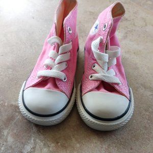 CONVERSE CHUCK TAYLOR HIGH TOPS TODDLER PINK